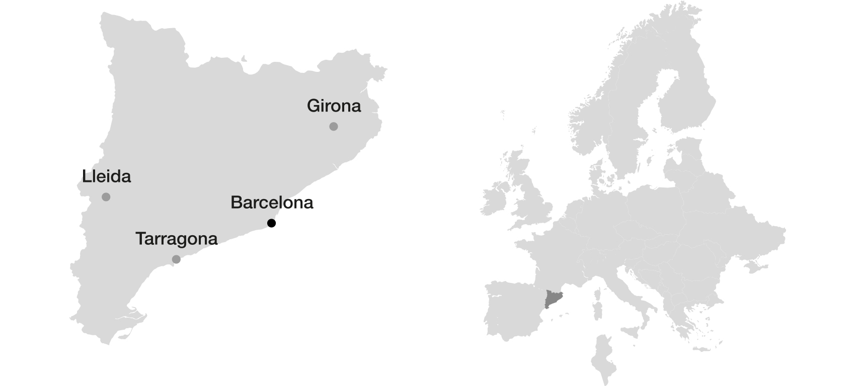Mapa Catalunya