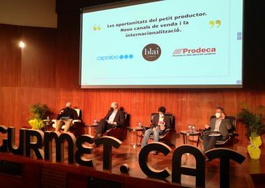 El passat 30 d’abril a Vilanova i la Geltrú, el director gerent de Prodeca, en Ramon Sentmartí, va participar com a ponent a la taula rodona “Oportunitats pels petits productors, nous canals de venda i internacionalització” del 1r Congrés de Màrqueting Gastonòmic de Catalunya. 