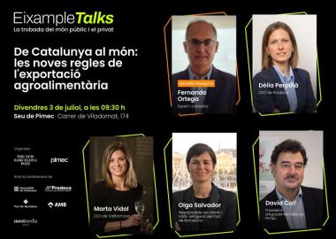 Prodeca participa en una nova sessió d’Eixample Talks per analitzar els reptes de la internacionalització agroalimentària